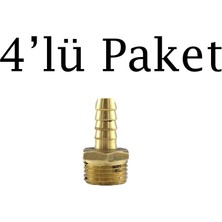 Brio Hava Hortum Erkek Rekoru 1/2 10MM 4'lü Paket