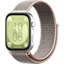 Forzacase Huawei Watch Fit 3 ile Uyumlu Hasır Örgü Cırtlı Kordon Kayış - FC1056