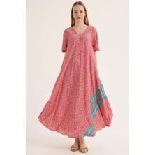 Geometrik Desenli Elbise