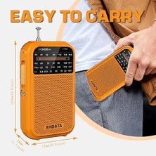 Xhdata D-220  Fm 1-2/mw (9K/10K) /sw 4 Bant Yüksek Hassasiyetli Dsp Dijital Radyo