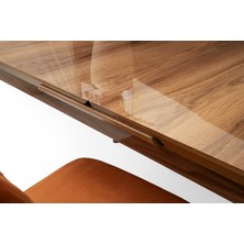 Kelebek Tekno Hazar Desen Highgloss Açılır 160X90 Masa (Açılımış Ölçüsü 197X90)