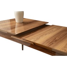 Kelebek Tekno Hazar Desen Highgloss Açılır 160X90 Masa (Açılımış Ölçüsü 197X90)