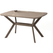 Anka Cappicino Renk Highgloss Açılır 130X80 Masa (Açılımış Ölçüsü 160X80)