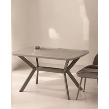 Anka Cappicino Renk Highgloss Açılır 130X80 Masa (Açılımış Ölçüsü 160X80)
