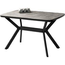 Anka Retro Gümüş Desen Açılır 130X80 Masa (Açılımış Ölçüsü 160X80)