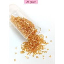 Kapamarka Kesme Cam Boncuk 2mm - 20 Gram - Şeffaf Altın -bnc318