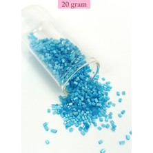 Kapamarka Kesme Cam Boncuk 2mm - 20 Gram - Mat Mavi -bnc338