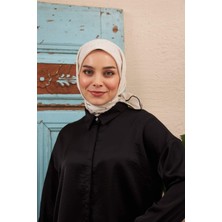 Yazı Desen Ince Pamuk Eşarp