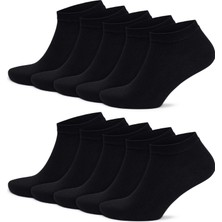 Gowith 10'lu Bambu Premium Dikişsiz Kutulu Nefes Alabilir Erkek Kadın Sneaker Çorap, Likralı 200 Iğne Esnek Sıkmayan Siyah Beyaz Gri Kısa Patik Çorabı 3006
