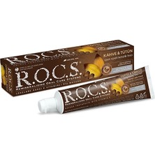 R.O.C.S. 60 ml Kahve ve Tütün Lekelerine Karşı Diş Macunu SLS İçermeyen Özel Formül