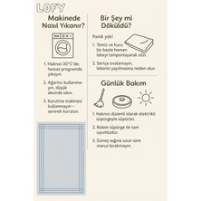 Lofy Halı Minimal Buz Mavi Salon Halısı Kaymaz Taban 160X230 cm