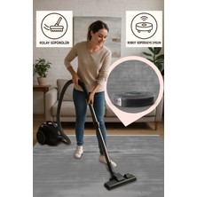 Lofy Halı Gri Tek Renk Yumuşak Kadife Halı Yıkanabilir 160X230