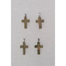 Unakit Taşı Haç Kolye 104-10