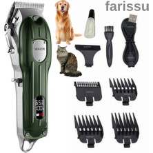 Farissu WAER WA-095 Şarjlı Kedi Köpek Tıraş Makinesi | 6500 RPM Motor | 4 Taraklı | USB Şarjlı