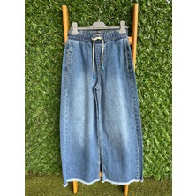 Püskülü Bol Paça Pantolon