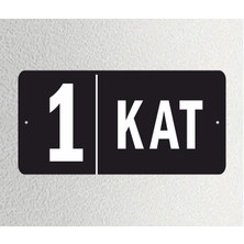 1. Kat Ofis Departman Kapı Isimliği, Yönlendirme Levhası 30X15CM