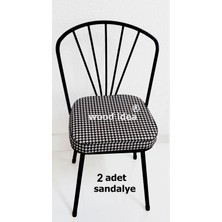 Wood Idea Lüks Yemek Odası Salon Cafe Mutfak Sandalyesi Beyaz Adet