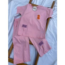 Positina Baskılı Takım Pembe