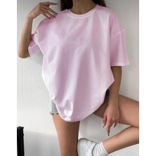 Bisiklet Yaka Pamuk Oversize Boyfriend