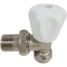 Kalde Pex Köşe Radyatör Vanası 1/2 Hafif Tip