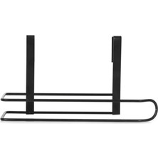 Royal Gross Siyah Metal Tel Kağıt Havluluk Kapı Arkası Askılı Pratik ve Şık Tasarım