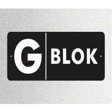 G - Blok Ofis Departman Kapı Isimliği, Yönlendirme Levhası 30X15CM