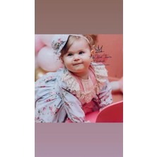 Hly Karol Tekstil Mavi Okyanus Vintage Kız Bebek Elbisesi, Özel Dikim Kız Çocuk Elbisesi, Doğum Günü Elbisesi, Fotoğraf Çekim Elbisesi, Kız Bebek Hediyesi, 0-7 Yaşa Uygun