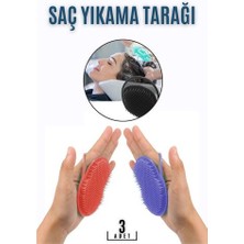 Toptan Bulurum Saç Yıkama Tarağı Avuçiçi 3 Lü Set Belgiqa Design