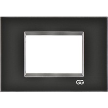 Günsan Domino Siyah & Krom Çerçeve / Çıtası Krom- 3m