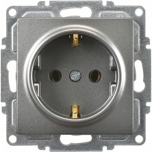 Günsan Visage Füme Topraklı Priz- 16A 250V - Klipsli