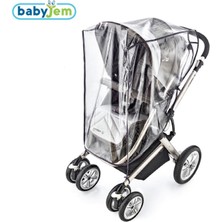 Babyjem Fitalatsız Bebek Arabası Yağmurluğu Şeffaf Renkli Koruma Aksesuarı