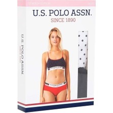 U.S. Polo Assn. Kadın Lacivert Puanlı Büstiyer Şort Takım