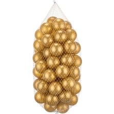 Vavbaby Oyun Havuz Topu Şişme Oyun Havuz Topları 6 cm 50 Adet Gold