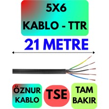 Öznur 5x6 Ttr Kablo (Siyah) Metre Seçenekli