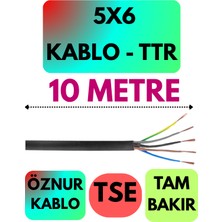 Öznur 5x6 Ttr Kablo (Siyah) Metre Seçenekli