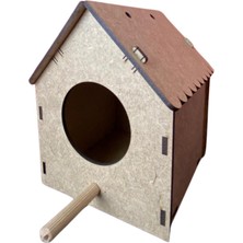 Ahşap Kuş Evi Yuvası , Hobi , Hediyelik, Boyama Ham Mdf (Etkinlik Için) 10'lu