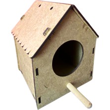 Ahşap Kuş Evi Yuvası , Hobi , Hediyelik, Boyama Ham Mdf (Etkinlik Için) 10'lu