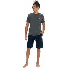 U.s. Polo Assn. Erkek Yuvarlak Yaka Pijama Şort Takım