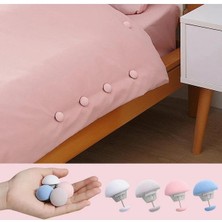 12 Adet Beyaz Çarşaf Tokaları Kaymaz Yorgan Anahtar Nevresim Tutucu Iğneli Sabitleyici Tutaç