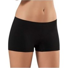 Siyah Dikişsiz Kadın Boxer Korse - 700 - Beden M Dpmah