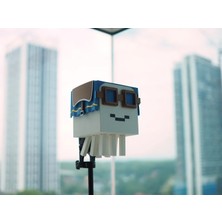 Minecraft Temalı Mutlu Ghast Eklemli Figür