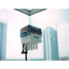 Minecraft Temalı Mutlu Ghast Eklemli Figür