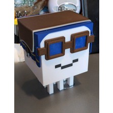 Minecraft Temalı Mutlu Ghast Eklemli Figür