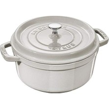 La Cocotte Döküm Tencere Yuvarlak 20 cm Trüf Beyaz