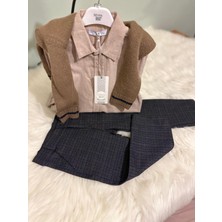 Monna Rosa Kazak+Gömlek+Pantolon Üçlü Takım
