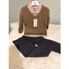 Monna Rosa Kazak+Gömlek+Pantolon Üçlü Takım