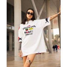 Oversize Unisex Honda Mobil1 Tişört