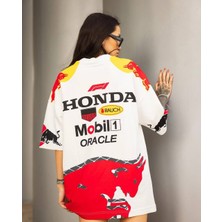 Oversize Unisex Honda Mobil1 Tişört