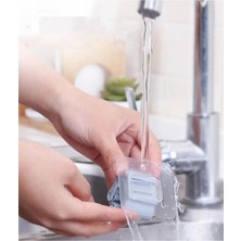 Sanal Trend 4 Adet Krem Renk Pratik Yapışkanlı Duvar Mop Süpürge Paspas Temizlik Fırçası Tutucu