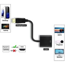 Plentiful Display HDMI Çevirici Kablo Displayport To HDMI Display In HDMI Out Dp HDMI Display Erkek HDMI Dişi